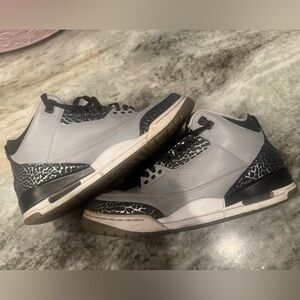 Nike Air Jordan 3 Retro Wolf Grey size 8.5